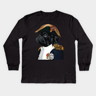 Napoleon Bonapugus Kids Long Sleeve T-Shirt